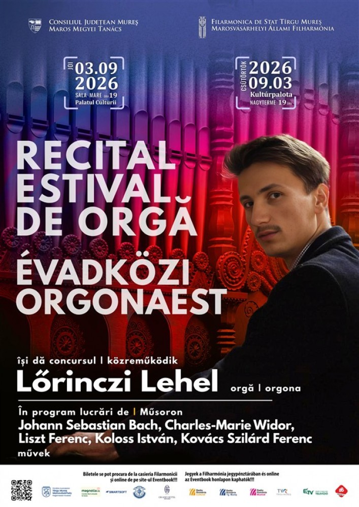 RECITAL ESTIVAL DE ORGĂ - Afiș